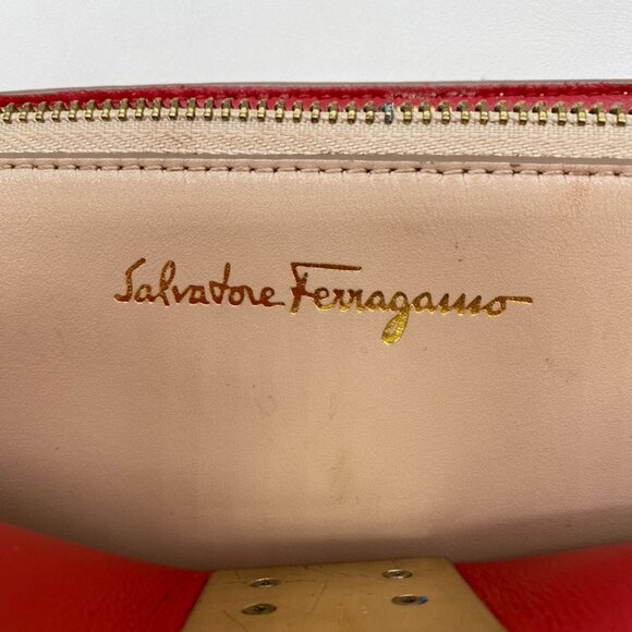 Salvatore Ferragamo Gancini Clasp Top Handle Bag | Leather | Made in Italy - Picture 8 of 10